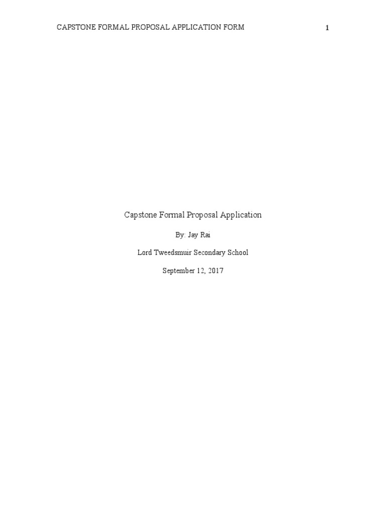Capstone Proposal Application | PDF | Learning | Cognition
