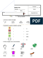 Ficha Diagnostico Ingles 5ºano