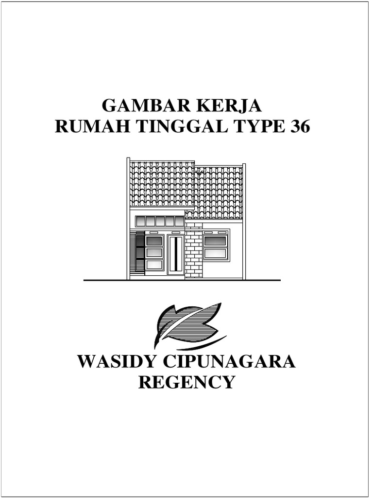 330266978 GAMBAR KERJA RUMAH TINGGAL TYPE 36 Pdfpdf