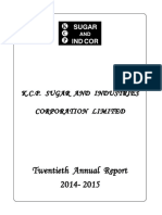 KCP Sugar Annual Report 2015