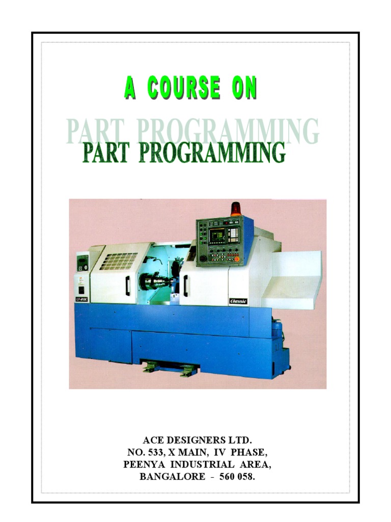 Part Programming Manual PDF | PDF