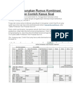 Download Cara Menggunakan Rumus Kombinasi Excel Dengan Contoh Kasus Soal by rahmat SN360238191 doc pdf