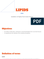 Lipids: Isolation of Lipids From Brain Tissue