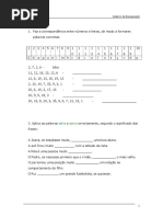 Atividades de Ortografia