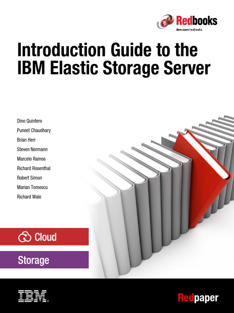 Introduction Guide To The IBM Elastic Storage Server Redbook PDF