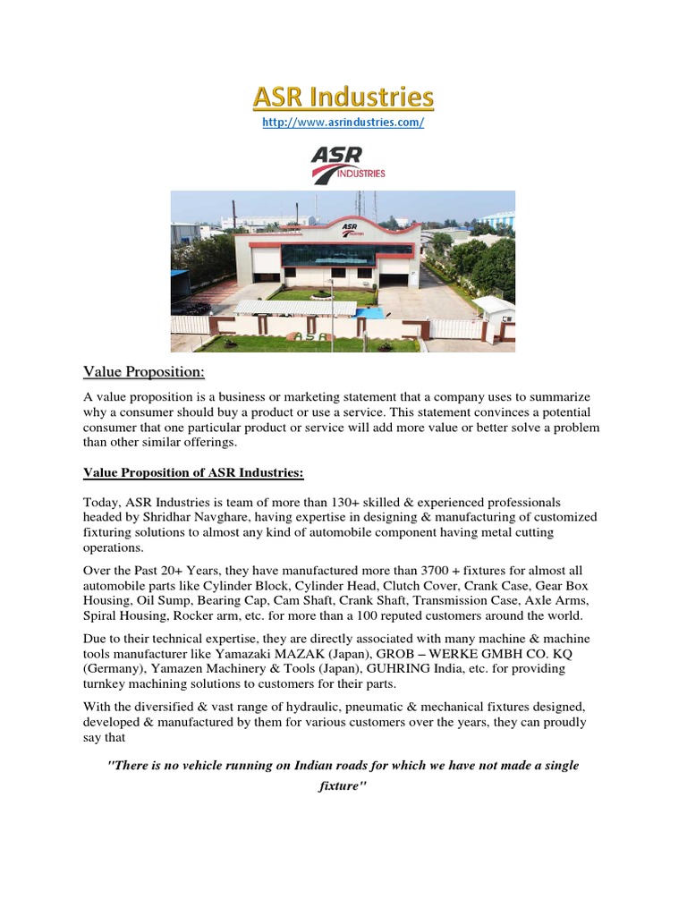 Group 3 - ASR Industries | PDF | 3 D Printing | Internet Of Things