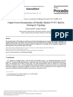 Output Power Maximization of Partially Shaded 4 4 PV Field by Altering Its Topology