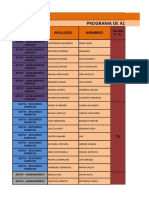 Calificaciones Generales de Snip Final