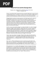 Download Junk Pet Food and the Damage Done by Jim McBean SN36025111 doc pdf
