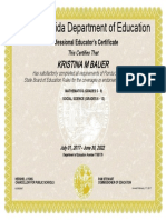 Bauer Certificate