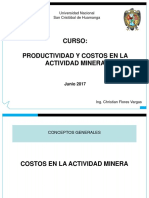 Curso Productividad Costos en Mineria