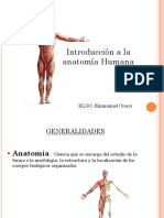 Introduccion a La Anatomia Humana Clase 1