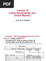 Cache Associativity and Virtual Memory: Prof. Dr. E. Damiani