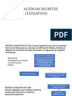 Aplicación en Decretos Legislativos