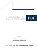 Platao Aristoteles e Maquiavel Tendencias Paralelos e Divergencias Breves Criticas Sobre Concepcoes Que Fundamentam o Mundo Atual