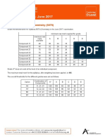 Grade Thresholds - June 2017: Cambridge O Level Chemistry (5070)