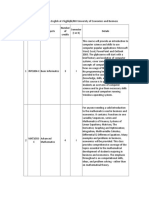 5 Gamed List of Subjects Taught in English at VNU University of Economics and Business