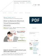 How to Remove Shortcut Virus Permanently _ SOLVED! - Techchore