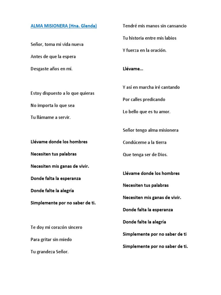 Alma Misionera | PDF