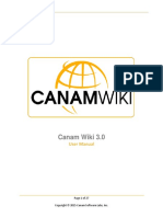 Canam Wiki 3.0: User Manual