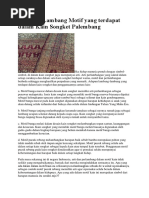 Download Arti Dari Lambang Motif Yang Terdapat Dalam Kain Songket Palembang by Tania Puspitadewi SN360261769 doc pdf