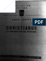 Christianus - La Personalidad Del Cristiano - Vonier