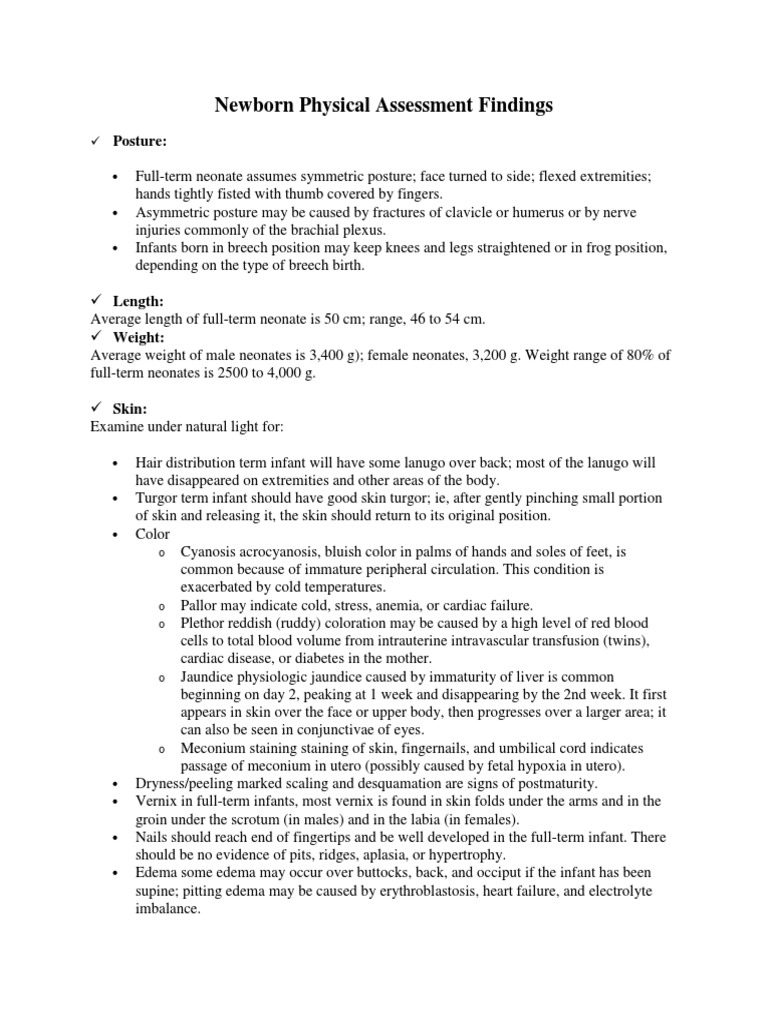 Newborn Physical Assessment | Infants | Respiratory System