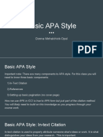 Basic Apa Style