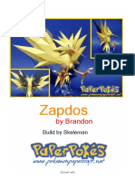 Zapdos A4 Lined