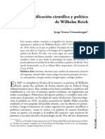 Significación Científica y Política de Wilhelm Reich: Jorge Veraza Urtuzuástegui