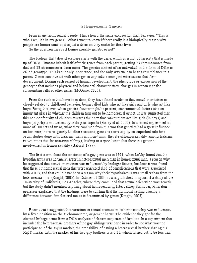 Homosexuality genetic essay 03 image