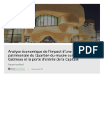 Rapport d'Aviseo Conseil sur l'impact de la désignation patrimoniale du Quartier du Musée