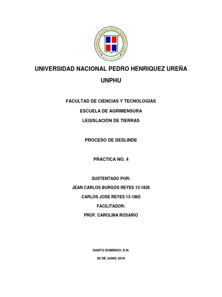 Proceso de Deslinde PDF Jurisdicción Justicia