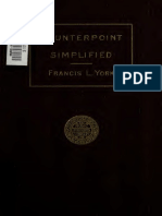 Counterpoint Simplified - Francis L. York (1907) PDF