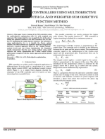 Esign of Pid Controllers Using Multiobjective Optimization With Ga ND Weighted Sum Objective Function Method