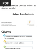 4 - Os Tipos de Conhecimento