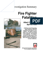 Fire Investigation Summary 5-1998
