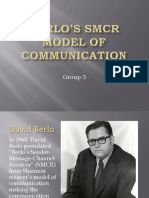 Berlos SMCR Model of Communication Final