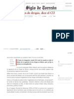 No A Legalización de Drogas, Dice El CIJ