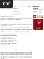 RESOLUÇÃO Nº 166, DE 15 DE SETEMBRO DE 2004 - Lex MINISTÉRIO DAS CIDADES CONSELHO NACIONAL DE TRÂNSI