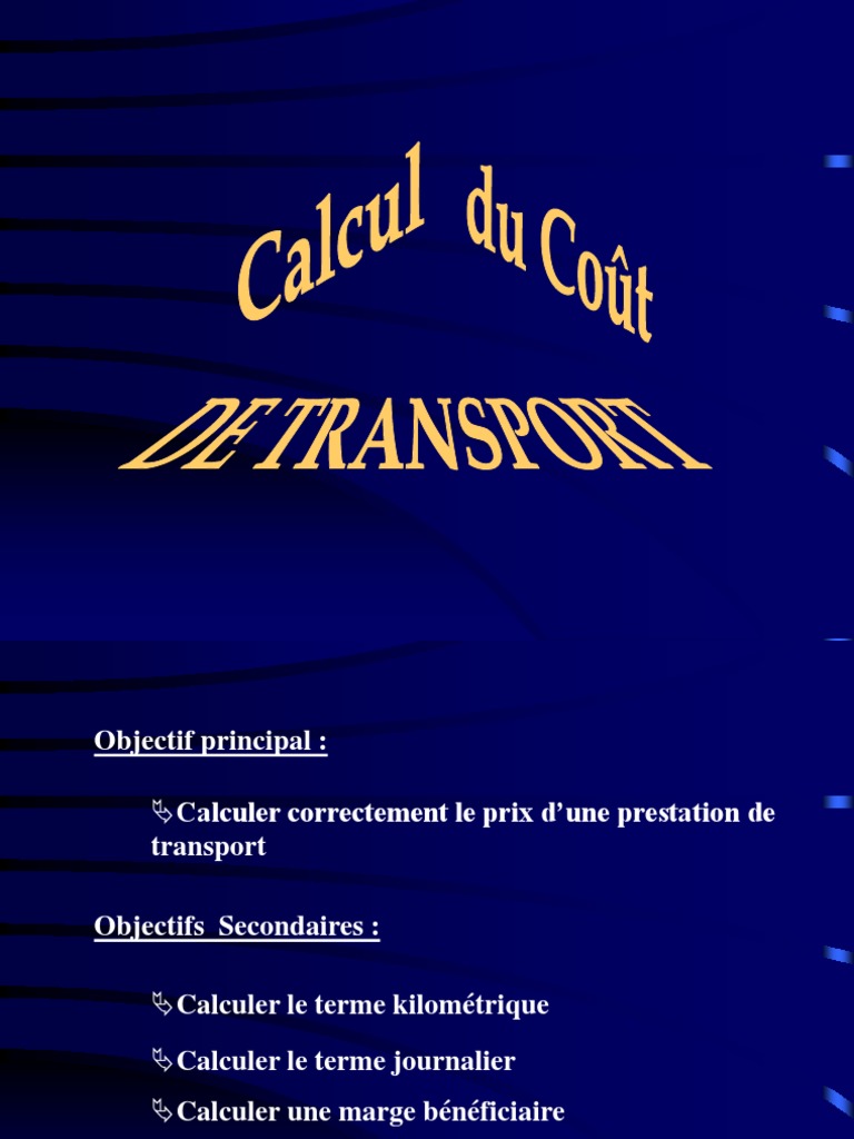 Calcul Cout De Revient Transport Routier Pdf Calcul de Coût de Revient | PDF | Leasing | Dépréciation