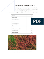 Combinación de Bandas para Landsat 8