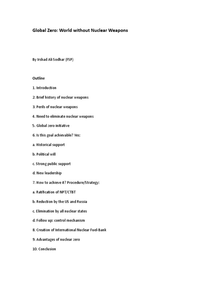 Nuclear proliferation essay image