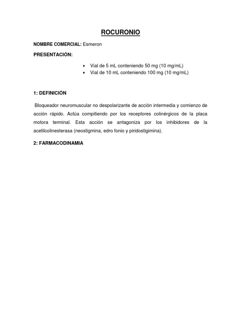 ROCURONIO | PDF