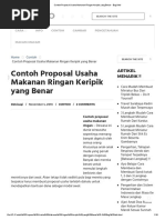 Contoh Proposal Usaha Makanan Ringan Keripik Yang Benar - Bagi Info