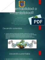 Sustentabilidad o Sostenibilidad