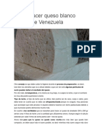 Cómo Hacer Queso Blanco Llanero de Venezuela