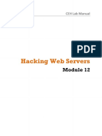 CEHv8 Module 12 - Hacking Webservers PDF