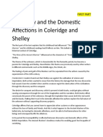 Discovery and The Domestic Affections in Coleridge and Shelley