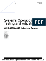 Systems Operation Testing and Adjusting: 402D-403D-404D Industrial Engine